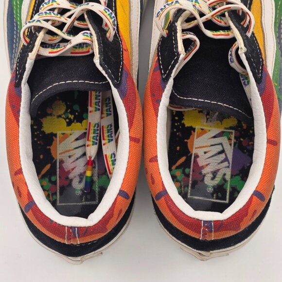 Vans Old Skool Rainbow Pride Sneakers Lace Up Canvas Shoes - Picture 5 of 13